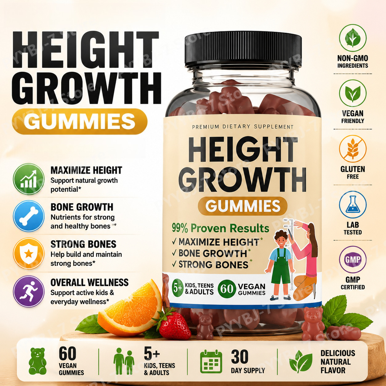 Nutrition Zinc - Vegan Gummies with Calcium Magnesium Zinc