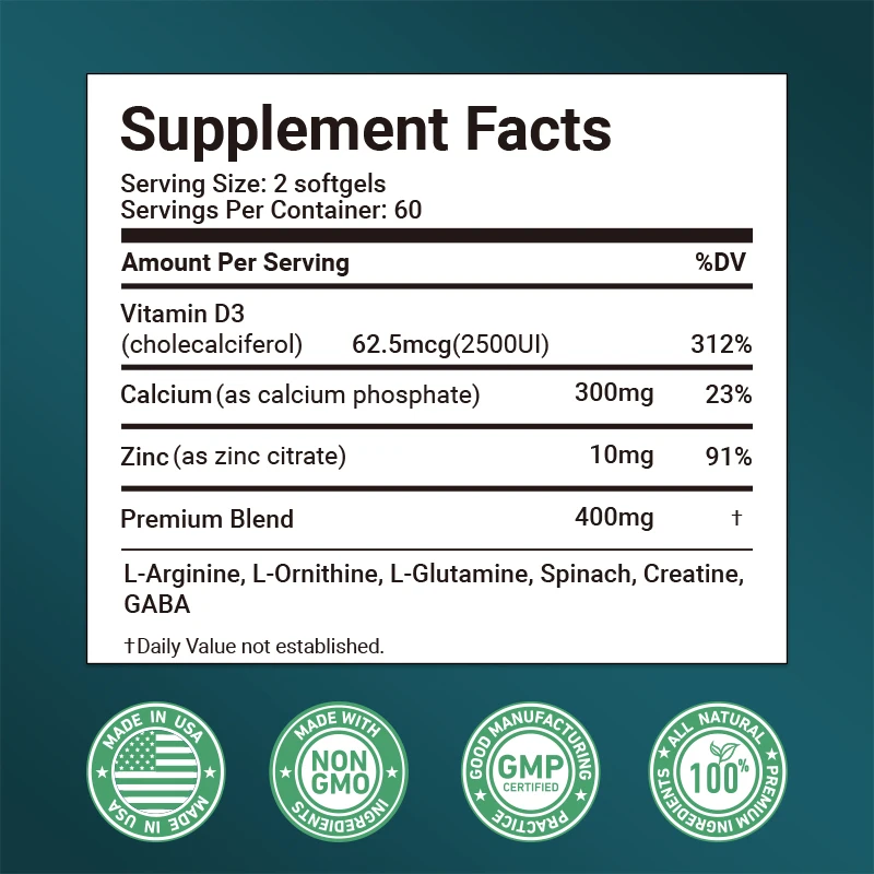 Vitamin D3 + Calcium and Zinc  - Nutrition Zinc recensione e prezzo
