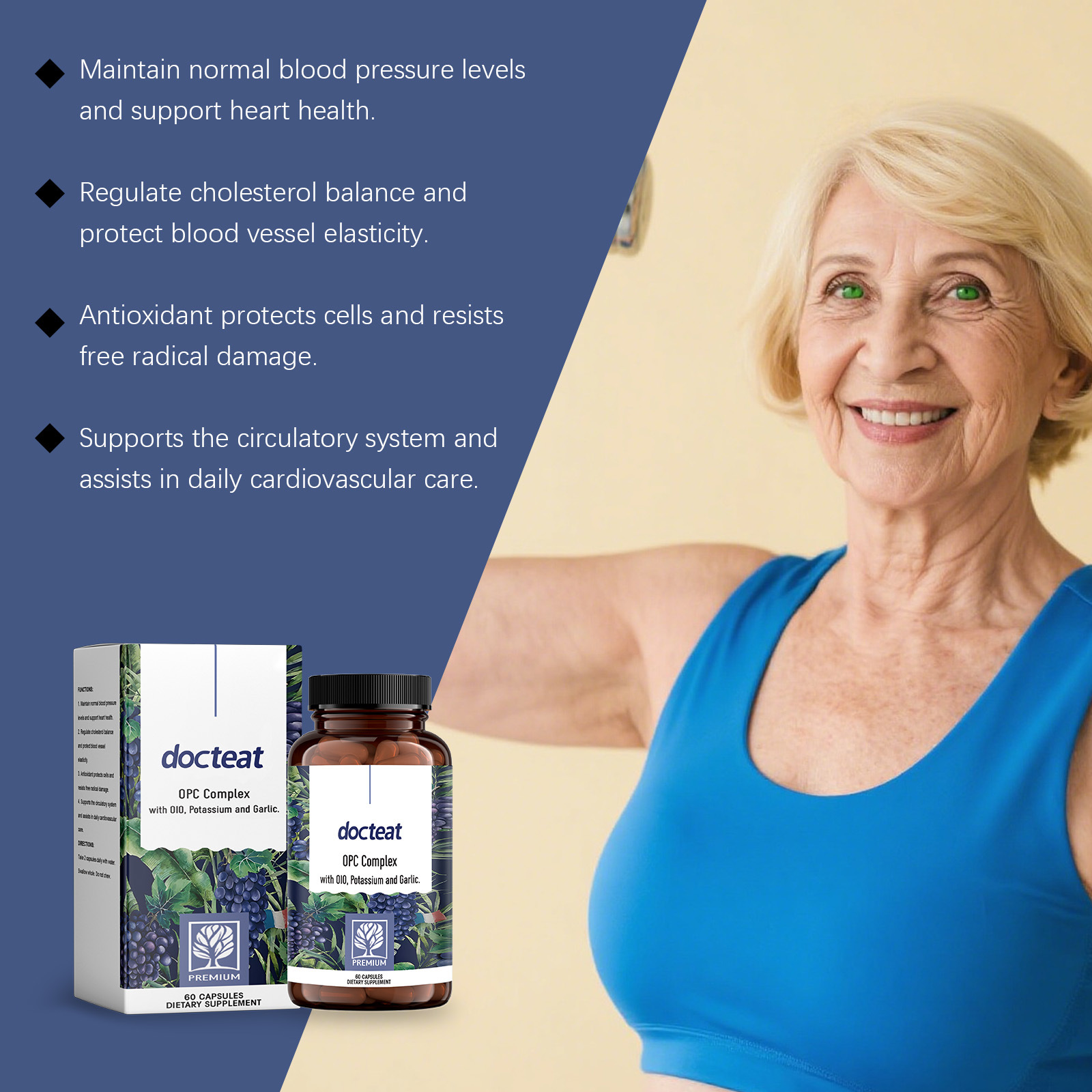 DOCTEAT Cardiovascular Health  - Nutrition Fitness Supplements recensione e prezzo