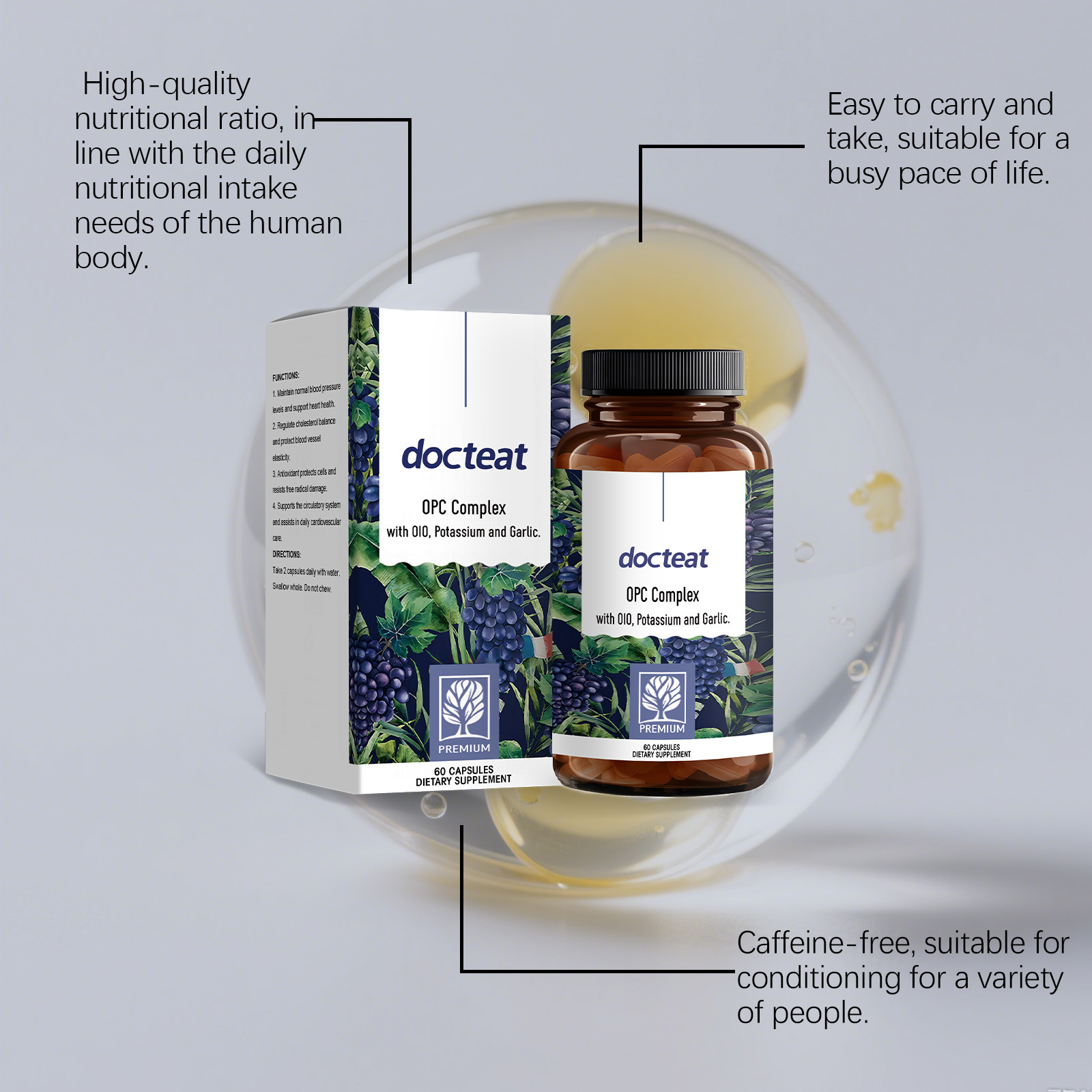 DOCTEAT Cardiovascular Health  - Nutrition Fitness Supplements recensione e prezzo