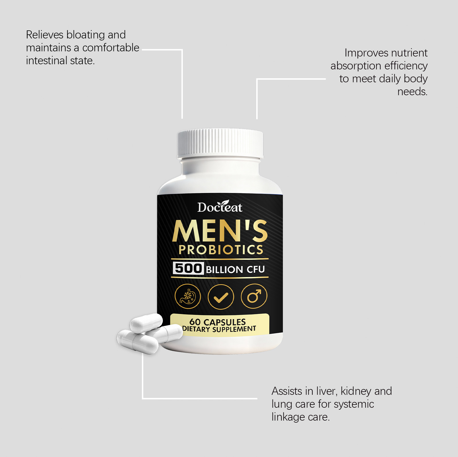 GOOGEER Men's Health Capsules  - Nutrition Fitness Supplements recensione e prezzo