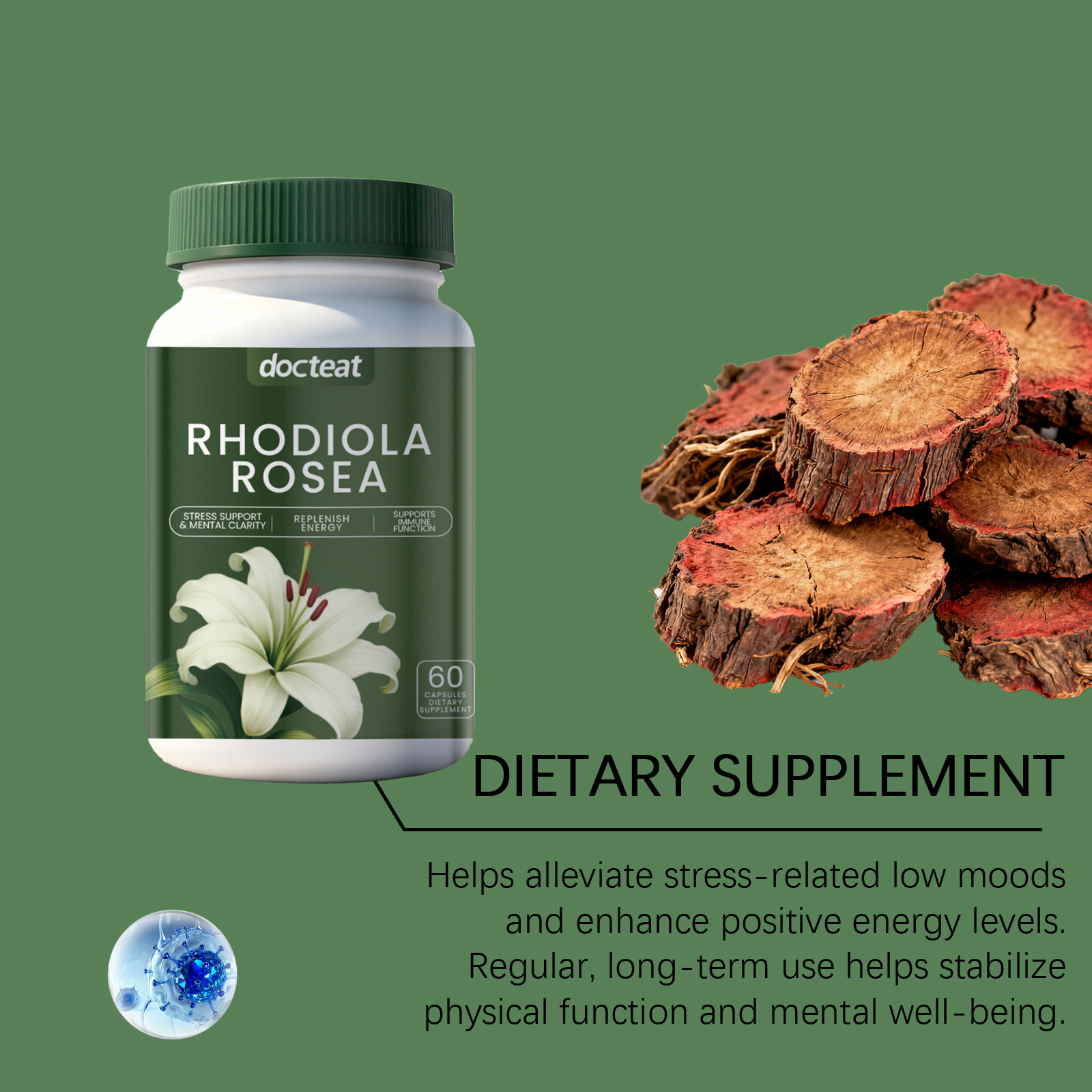 DOCTEAT Men's Health Capsules  - Nutrition Fitness Supplements recensione e prezzo