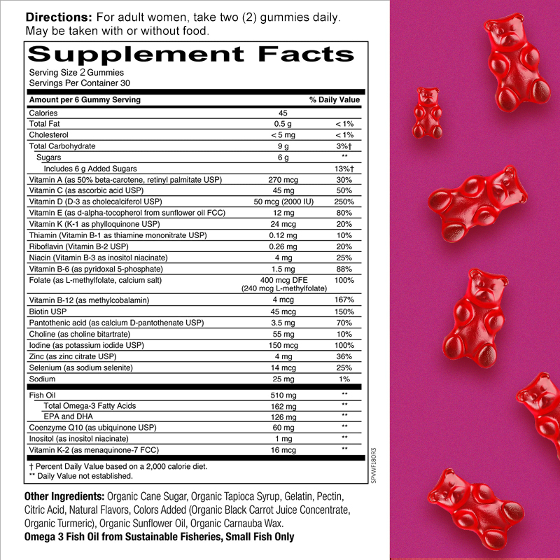 Vitamins for Women - MULTI and - Multivitamin Gummy Adult recensione e prezzo